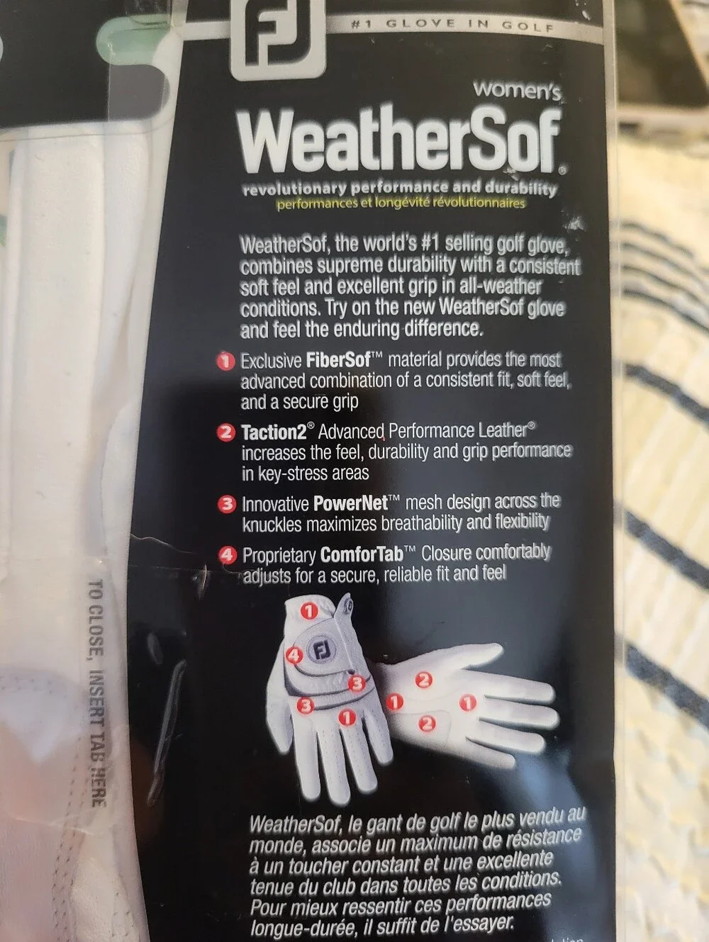 FootJoy Women's WeatherSof Golf Glove - Right Hand, Medium/Large (White)